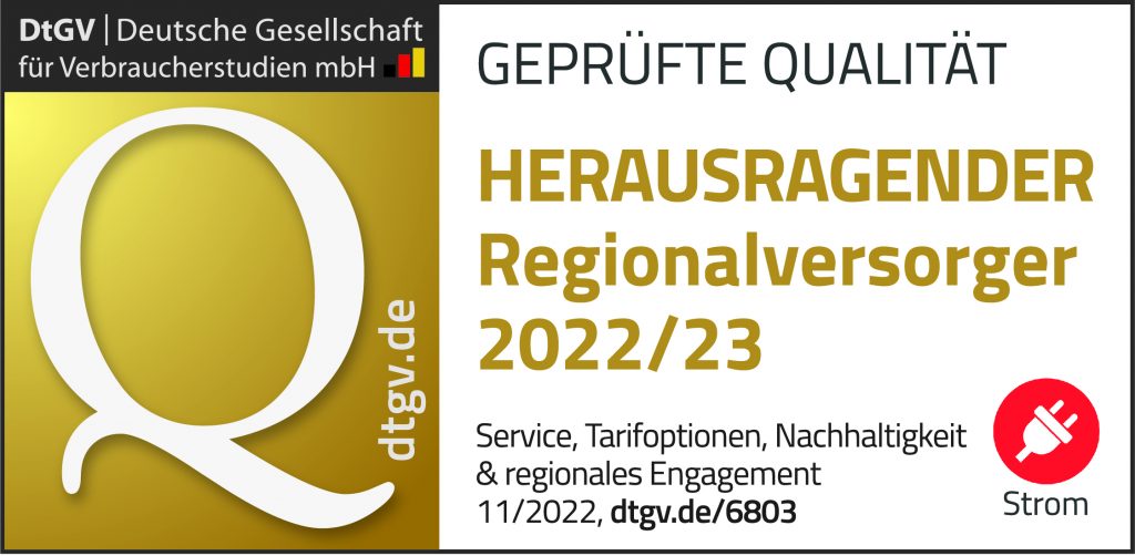 Deutschlands beste Regionalversorger 2022-23 - Herausragend - Strom